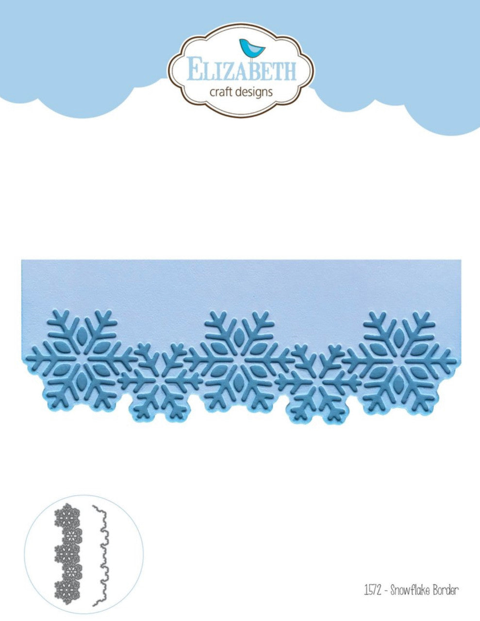 Elizabeth Craft Designs Snowflake Border Die Set